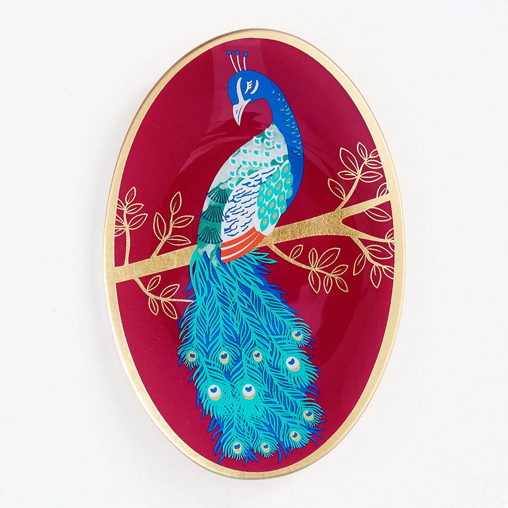 Peacock Trinket Dish