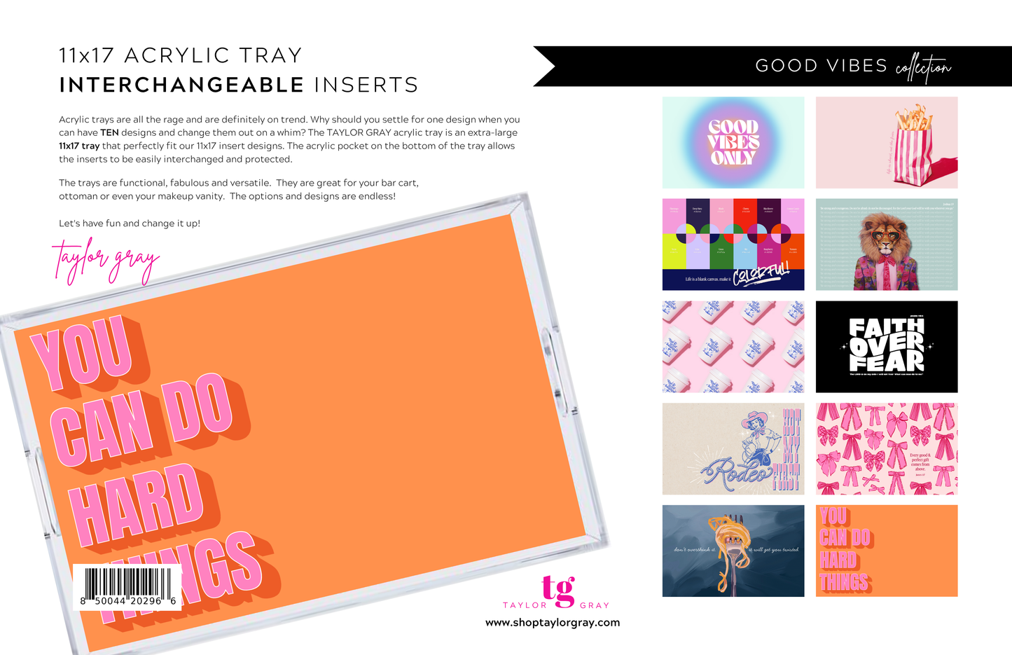 11x17 GOOD VIBES insert set of 10