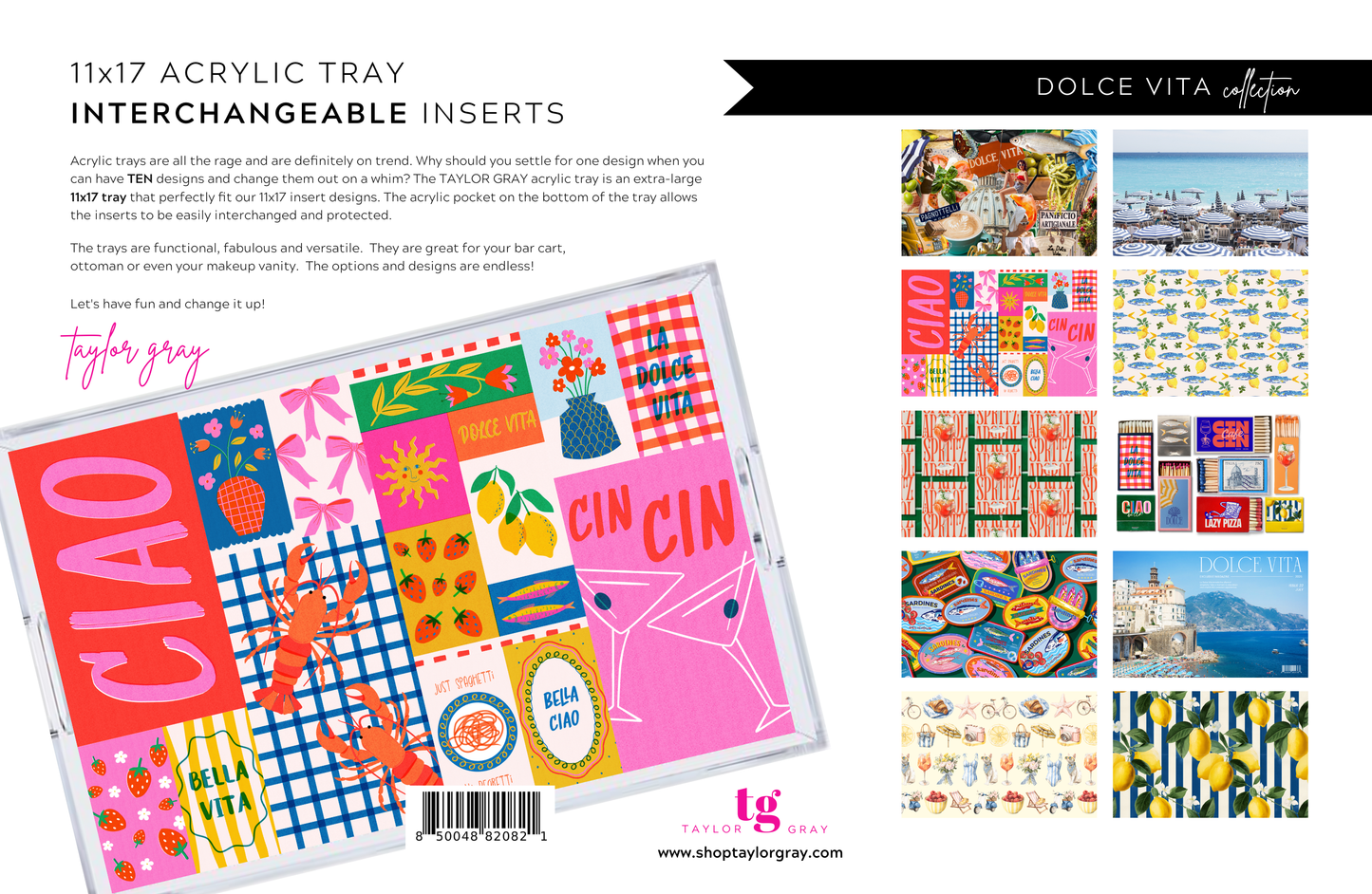 11x17 DOLCE VITA insert set of 10