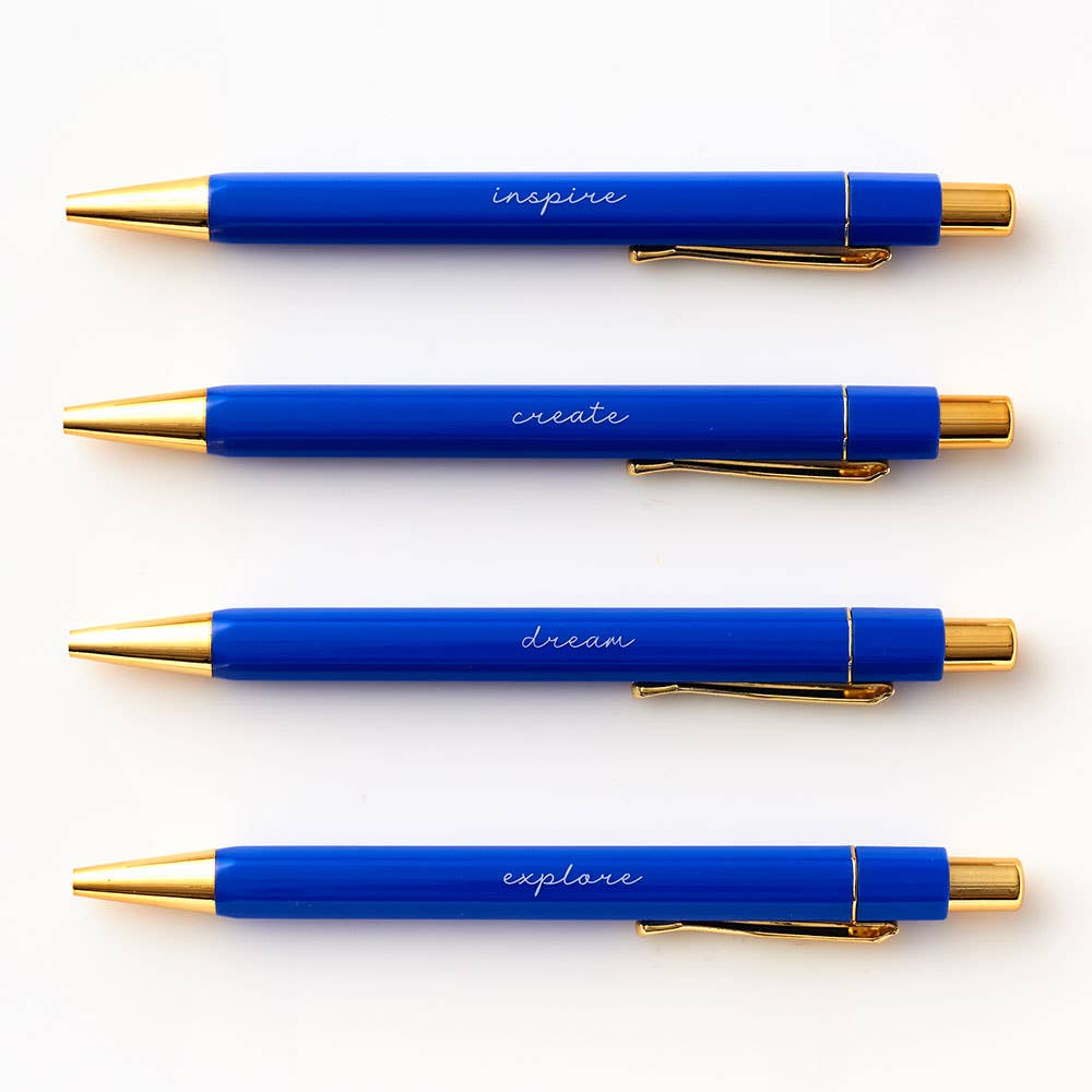 Floral 4 Piece Pen Set
