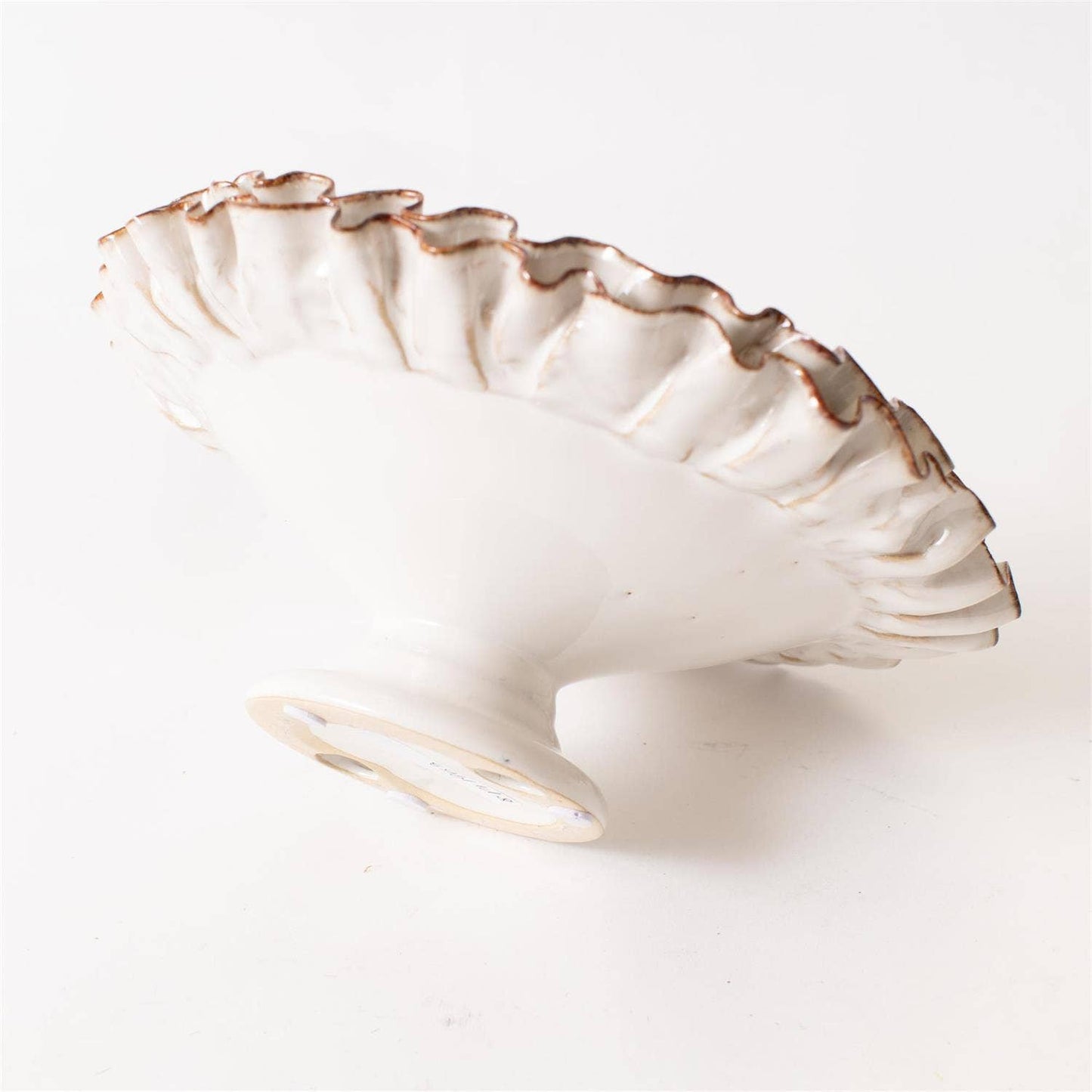 Compote With Hand Applied Ruffles (PC)