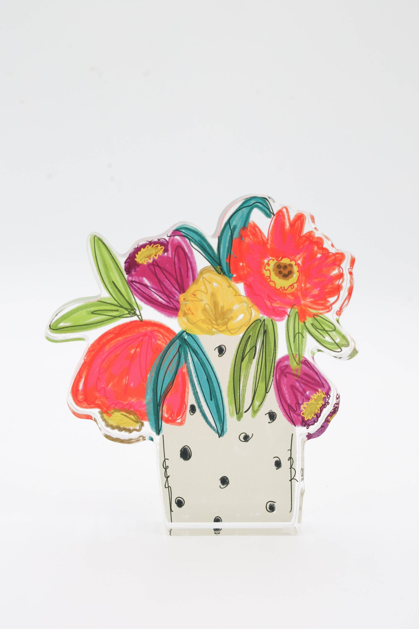 101 Flowers Acrylic Shelf Sitter