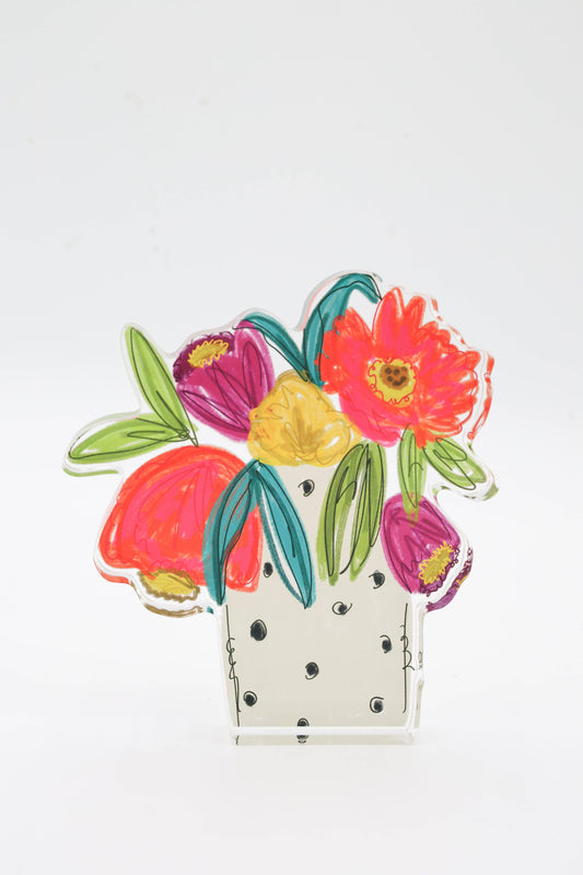 101 Flowers Acrylic Shelf Sitter