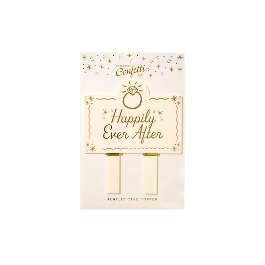 Happily Ever After Acrylic Cake Topper