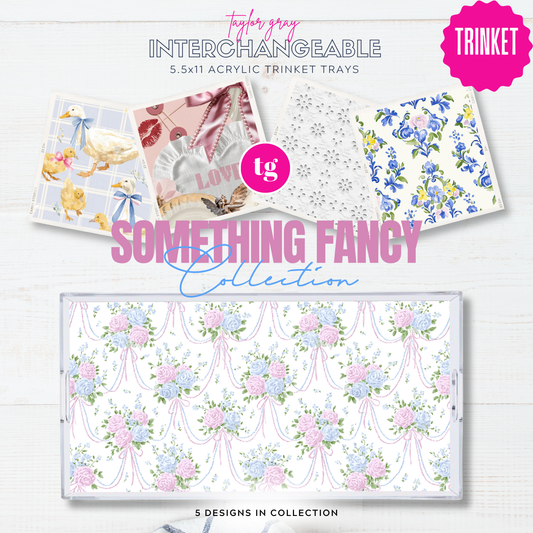 5.5x11 SOMETHING FANCY trinket tray insert set of 5