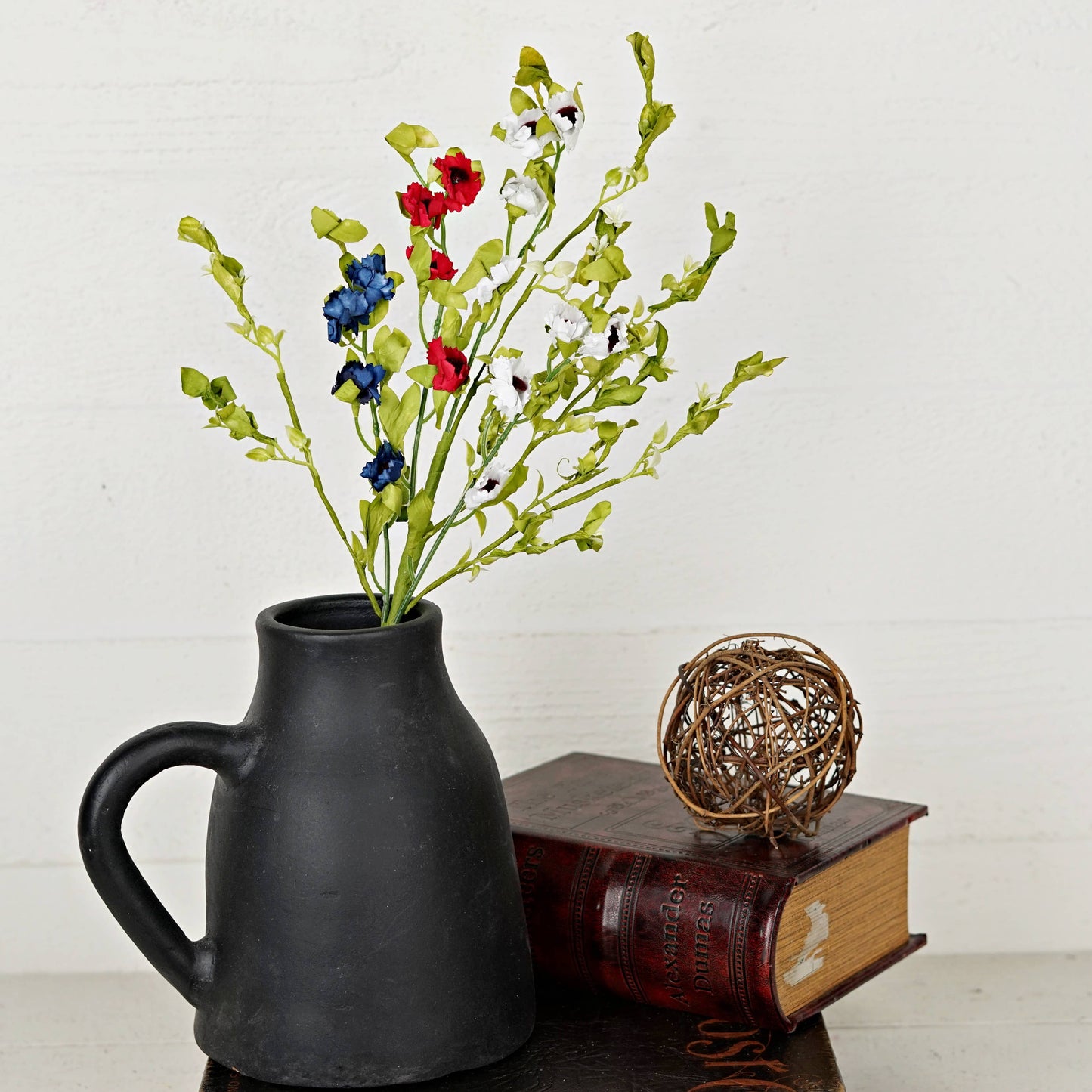 550275- Americana Daisy Blossoms-20in Spray-Spring Floral, E