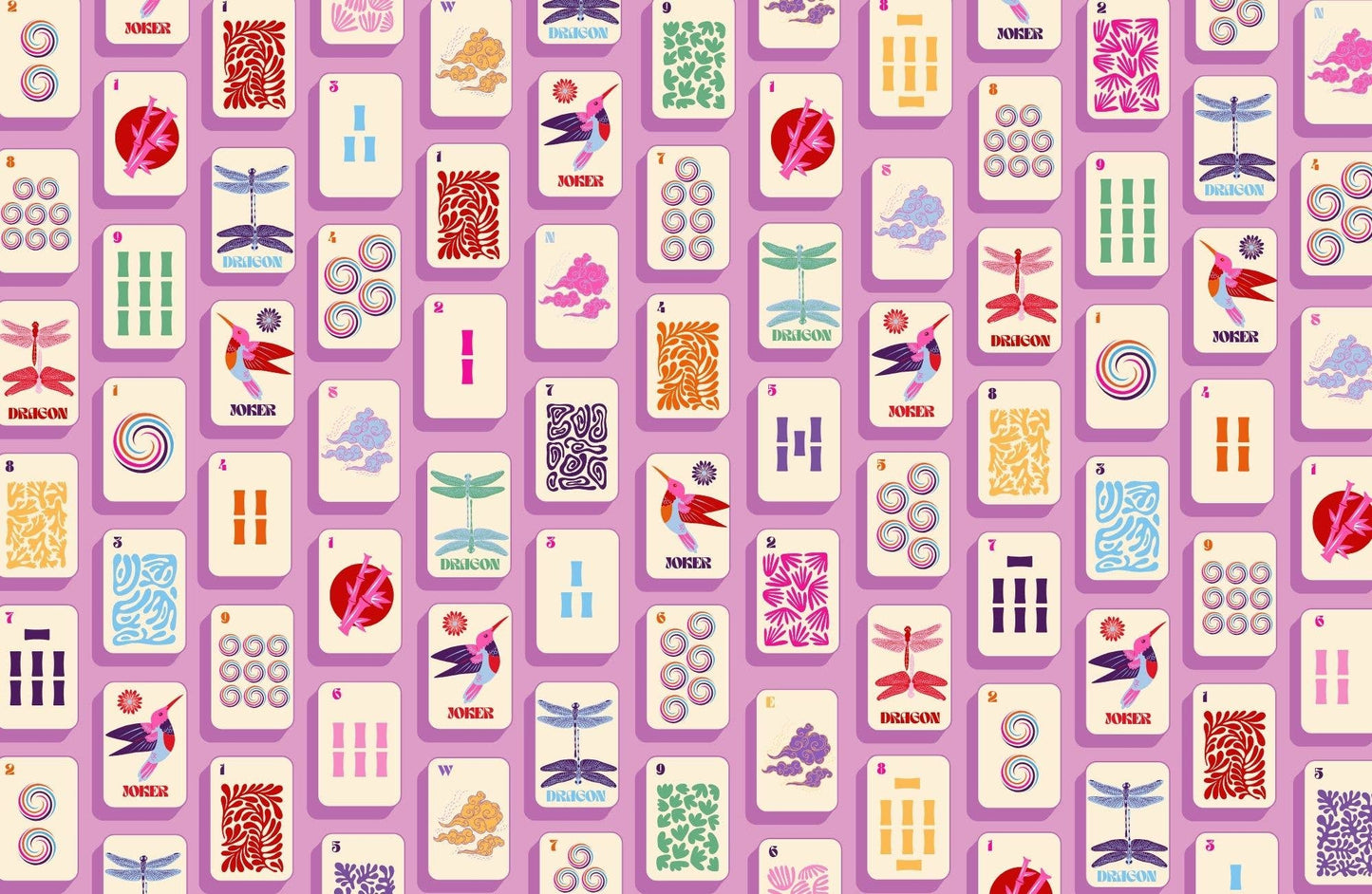 11x17 MAHJONG MADNESS insert set of 10