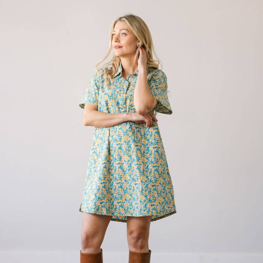 Paradise Floral Getaway Mini Dress