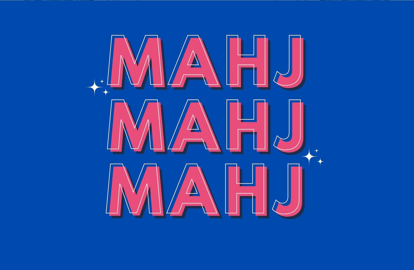 11x17 MAHJONG MADNESS insert set of 10